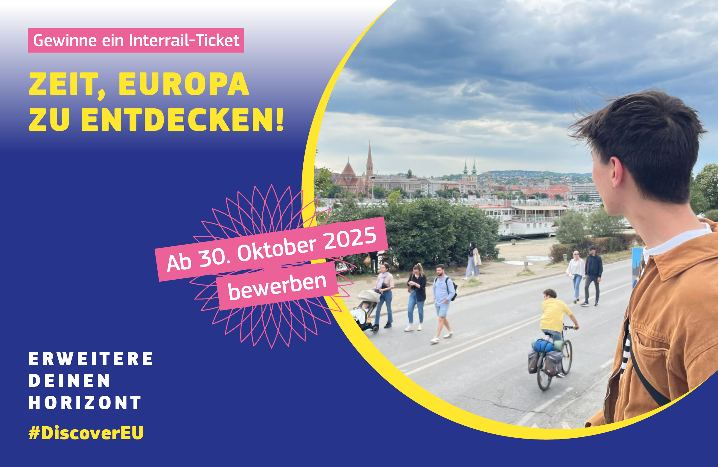 Headerbild zu DiscoverEU - Zeit, Europa zu entdecken