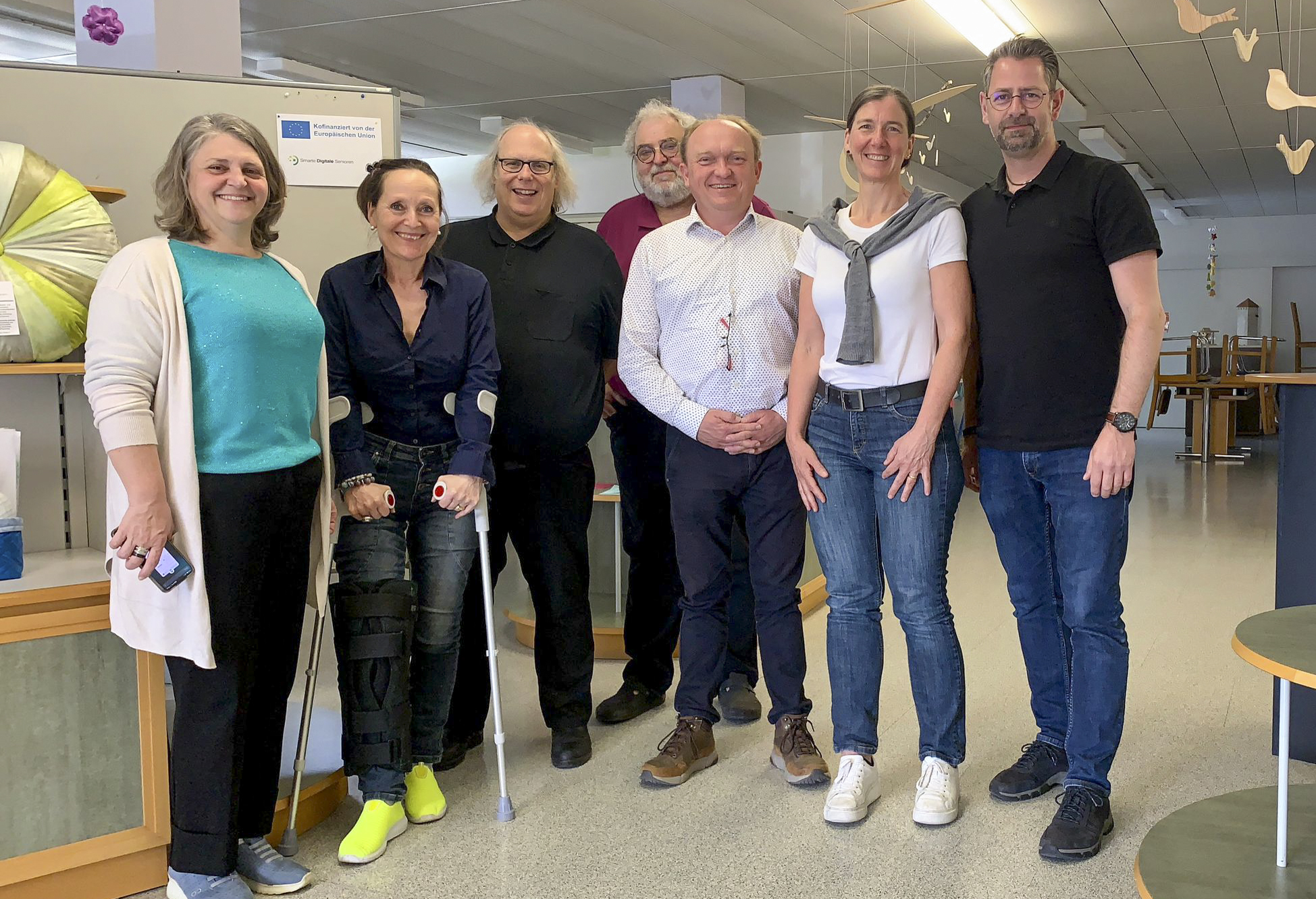 Gruppenfoto vom 1. Projekttreffen vom Projekt «Smarte Digitale Senioren»
