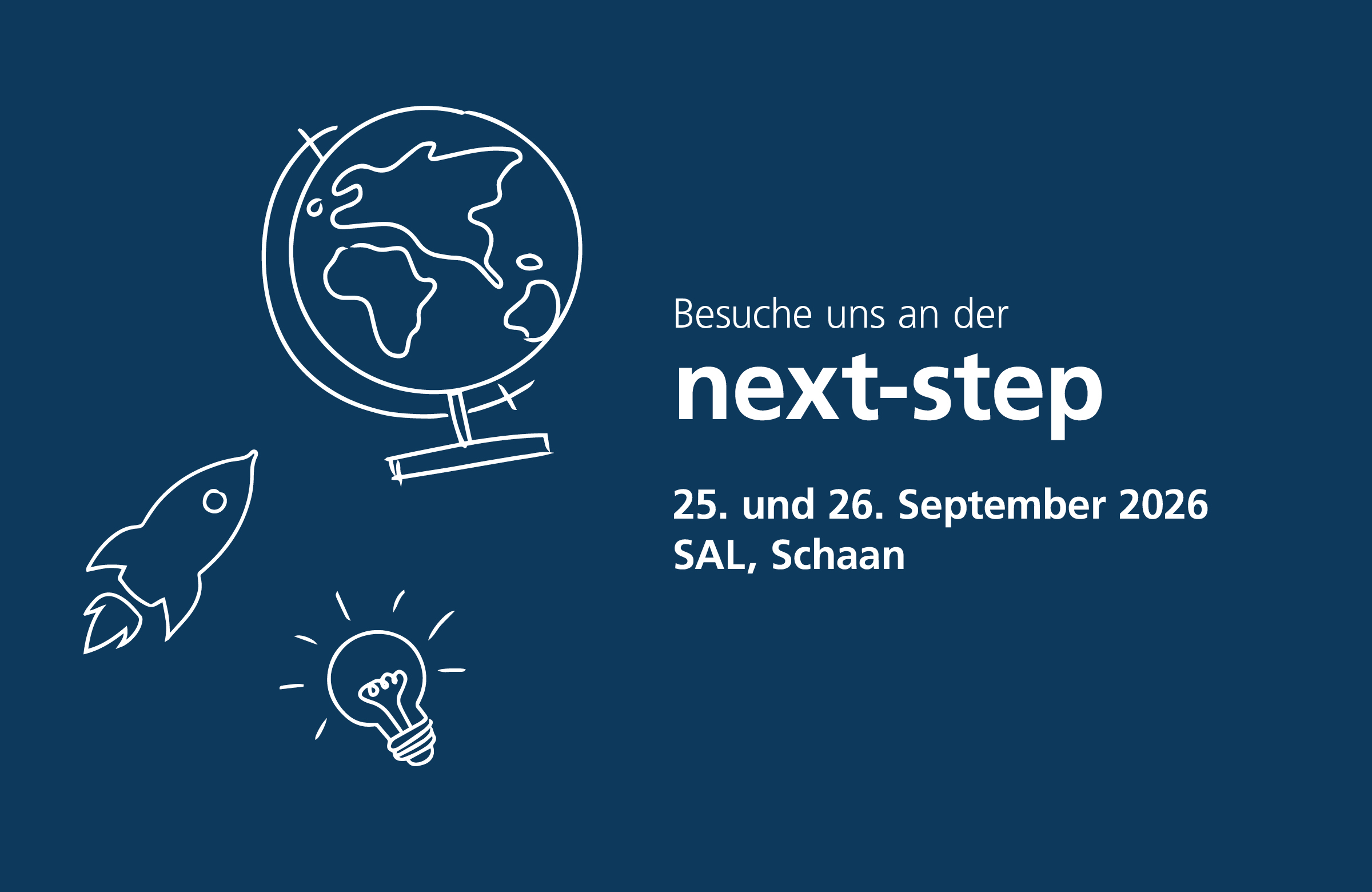Headerbild der next-step vom 25. bis 26. September 2026